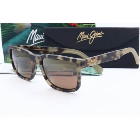 Maui Jim Stone Shack MJ 862-10 Tortoise Square Sunglasses Brown polarized Lenses main image 5
